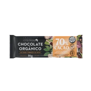 BARRITA DE CHOCOLATE ORGANICO 70 % COLONIAL