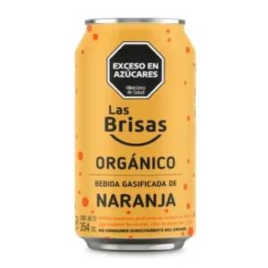 BEBIDA GASIFICADA LAS BRISAS NARANJA ORGANICO X 354 CC