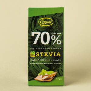 BARRA DE CHOCOLATE 70% C// STEVIA COPANI X 63 GR