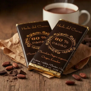 CHOCOLATE NEGRO PURO HADA DEL CACAO 80 %CACAO X 100 GR
