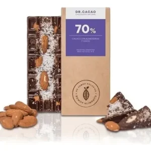 CHOCOLATE DR CACAO 70% ALMENDRAS