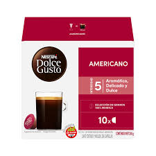 CAPSULAS CAFE AMERICANO DOLCE GUSTO NESCAFE X10 CAP.