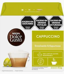 CAPSULAS CAPPUCCINO DOLCE GUSTO NESCAFE X 6 U