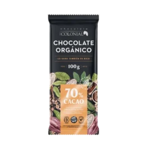 CHOCOLATE COLONIAL 70 % CACAO ORGANICO