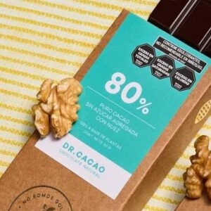 CHOCOLATE DR CACAO 80 % CON NUEZ X 50 G