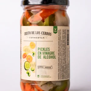 PICKLES EN VINAGRE DE ALCOHOL CRISTO DE LOS CERROS