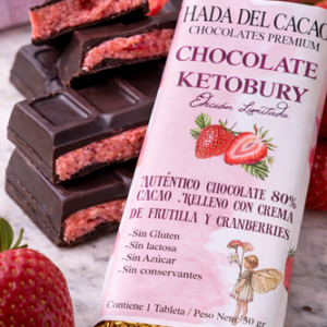 CHOCOLATE KETOBURY HADA DEL CACAO X 75 GR