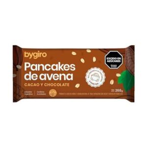 PANCAKES DE AVENA SABOR CACAO Y CHOCO BYGIRO X 4