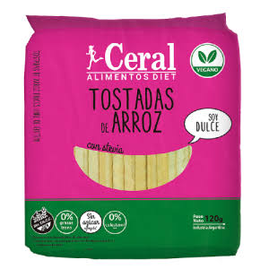 TOSTADA DE ARROZ CERAL DULCE