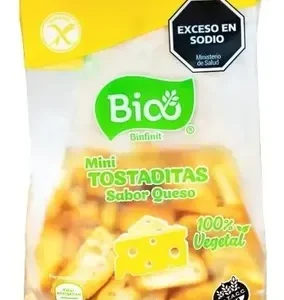 MINI TOSTADAS SABOR QUESO BINFINIT