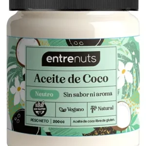 ACEITE DE COCO ENTRE NUTS NEUTRO 200CC PLASTICO