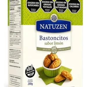 BASTONCITOS SABOR LIMON NATUZEN SIN GLUTEN X 200 GR
