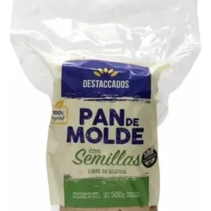 PAN DE MOLDE DESTACCADOS SIN TACC CON SEMILLAS