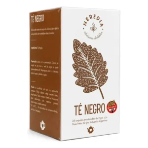 TE NEGRO HEREDIA X 25 SAQUITOS