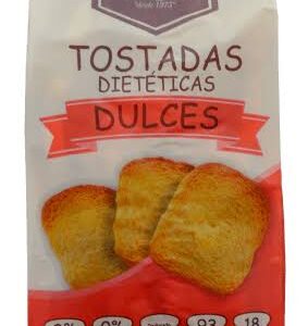TOSTADAS DULCES S//Z DIETETICA INTEGRAL X 250 GR (PAQ. TRANSPARENTE)